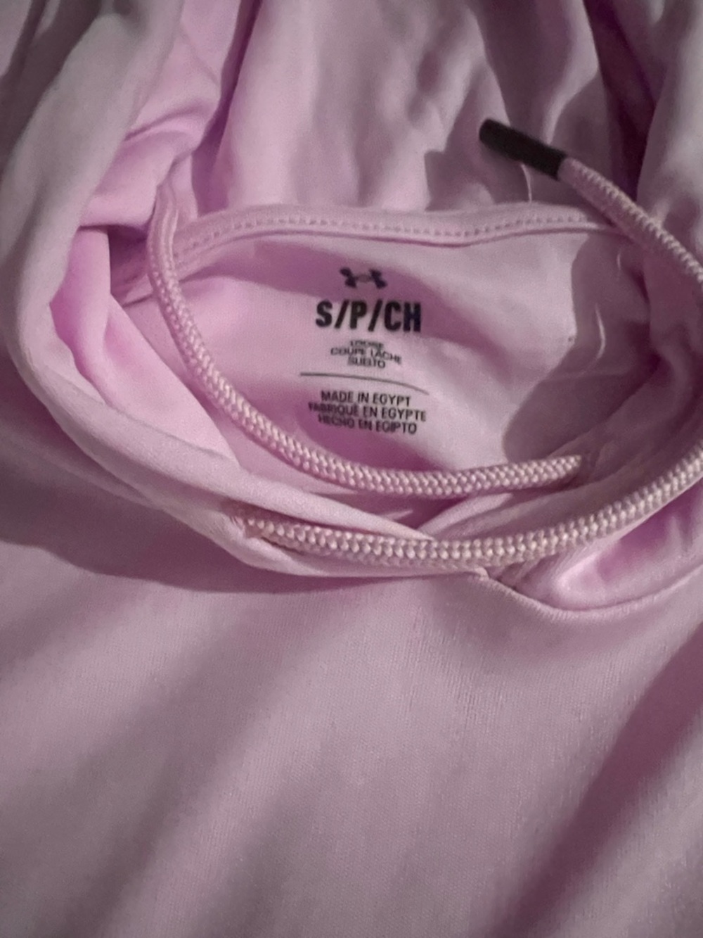 Under Armour Light Pink Performance Hooded Pullover - Picture 3 of 6